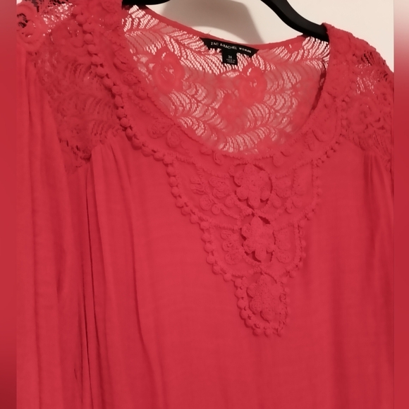 Zac & Rachel Vibrant Red Blouse / Size 3X - Picture 2 of 6